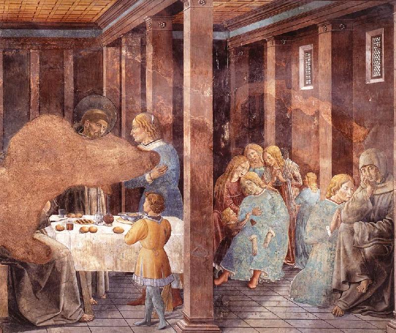 Scenes from the Life of St Francis (Scene 8, south wall) dh, GOZZOLI, Benozzo
